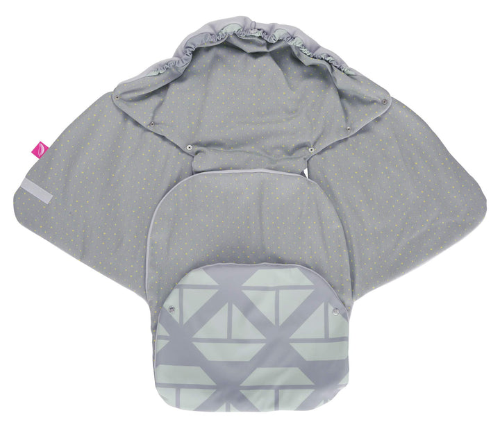 Motherhood Baby Softshell Einschlagdecke für Babyschale, Schiffe mint Schiffe Mintgrün ca. 78×40 cm