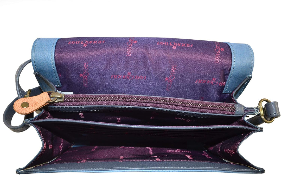 Anuschka handbemalte Ledertaschen für Damen, handgemachtes Geschenk für Frauen, Damen Schultertasche