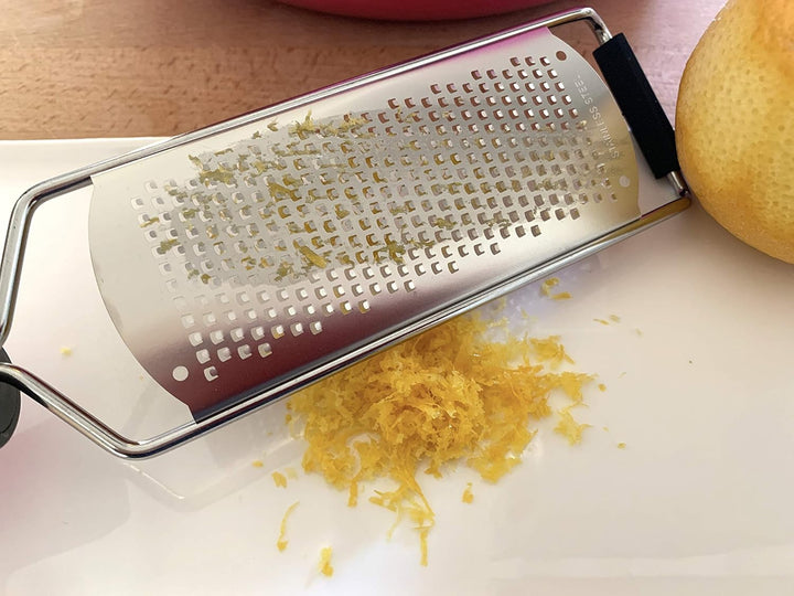 SimSim superscharfe feine Reibe Zesterreibe Profiqualität Citruszester Zitronenzester Multifunktions