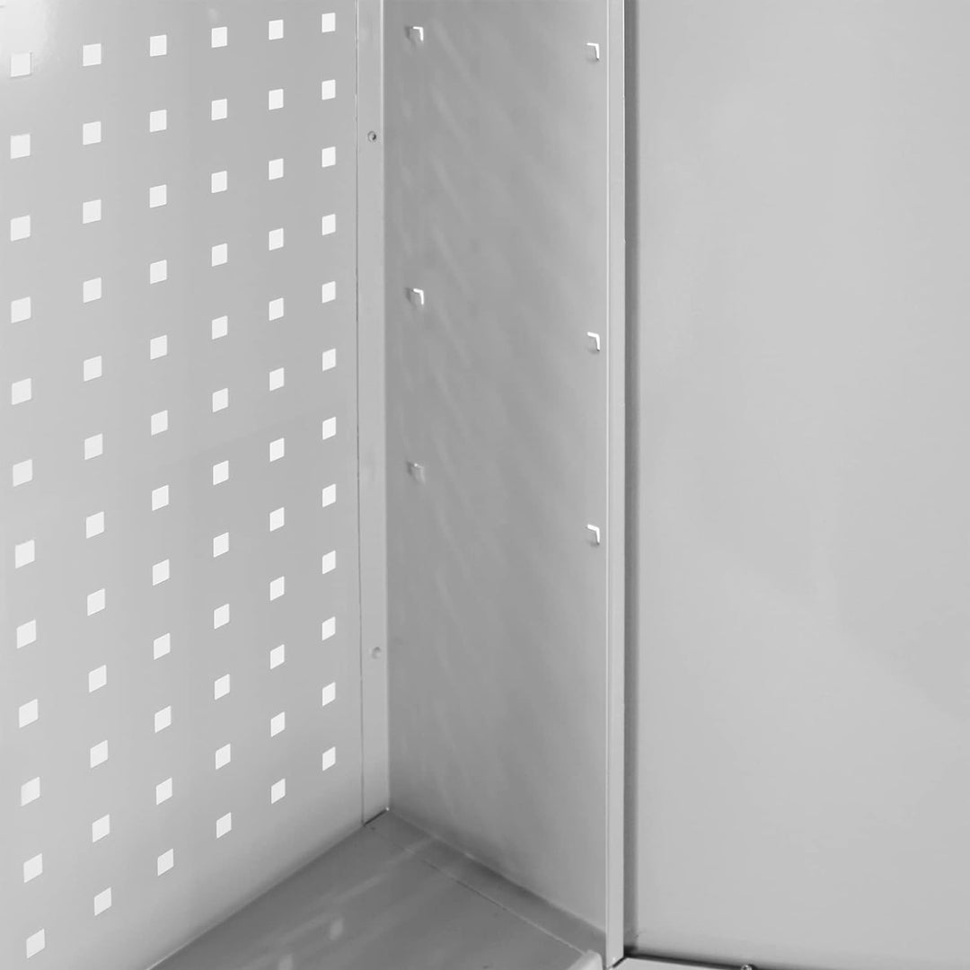 ADB Betriebseinrichtungen GmbH Werkzeug-Wandschrank mit 1 Tür,1 FB,RAL7035/7035