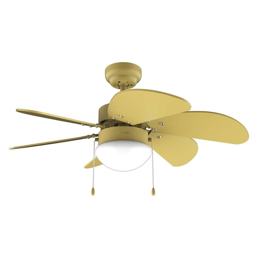 Cecotec - Deckenventilator mit Licht EnergySilence Aero 3600 Vision Full Yellow, 50 W, 91 cm, 3 Gesc