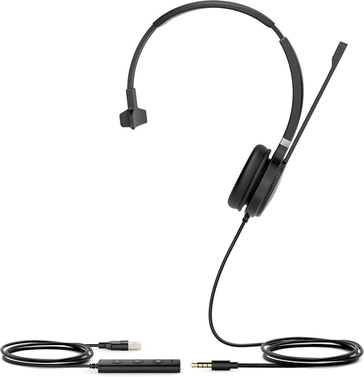 Yealink UH34 SE Mono UC USB-A Monaural Headset mit Noise Cancelling Mikrofon