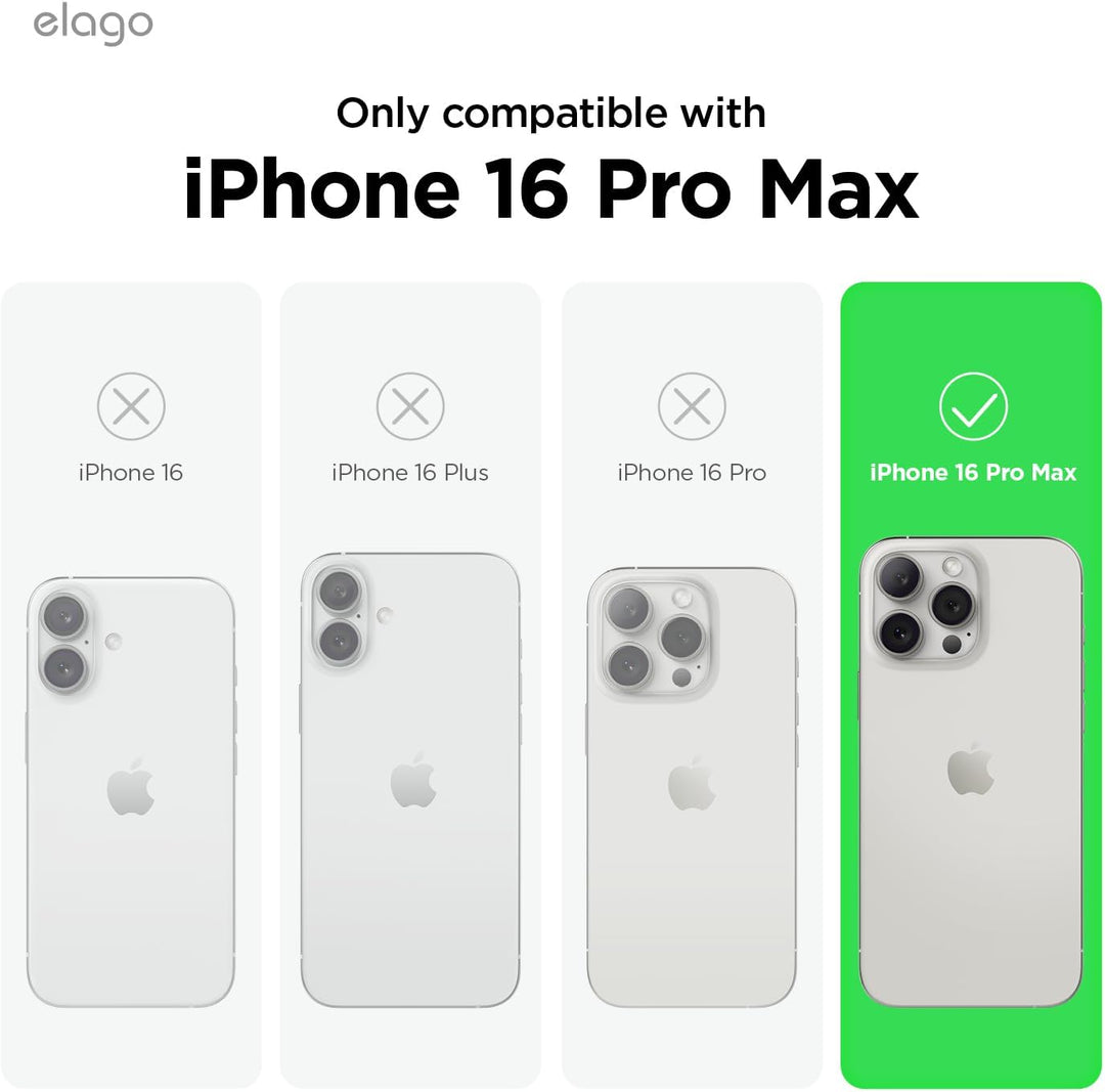 elago Magnetisch Silikon Hülle Kompatibel mit iPhone 16 Pro Max Hülle 6,9 Zoll, Kompatibel mit Allen