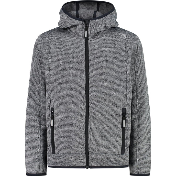 CMP Unisex Kinder Kinderjacke mit Fester Kapuze Jacke (1er Pack) 104 Eis-Titan-Schwarz, 104 Eis-Tita