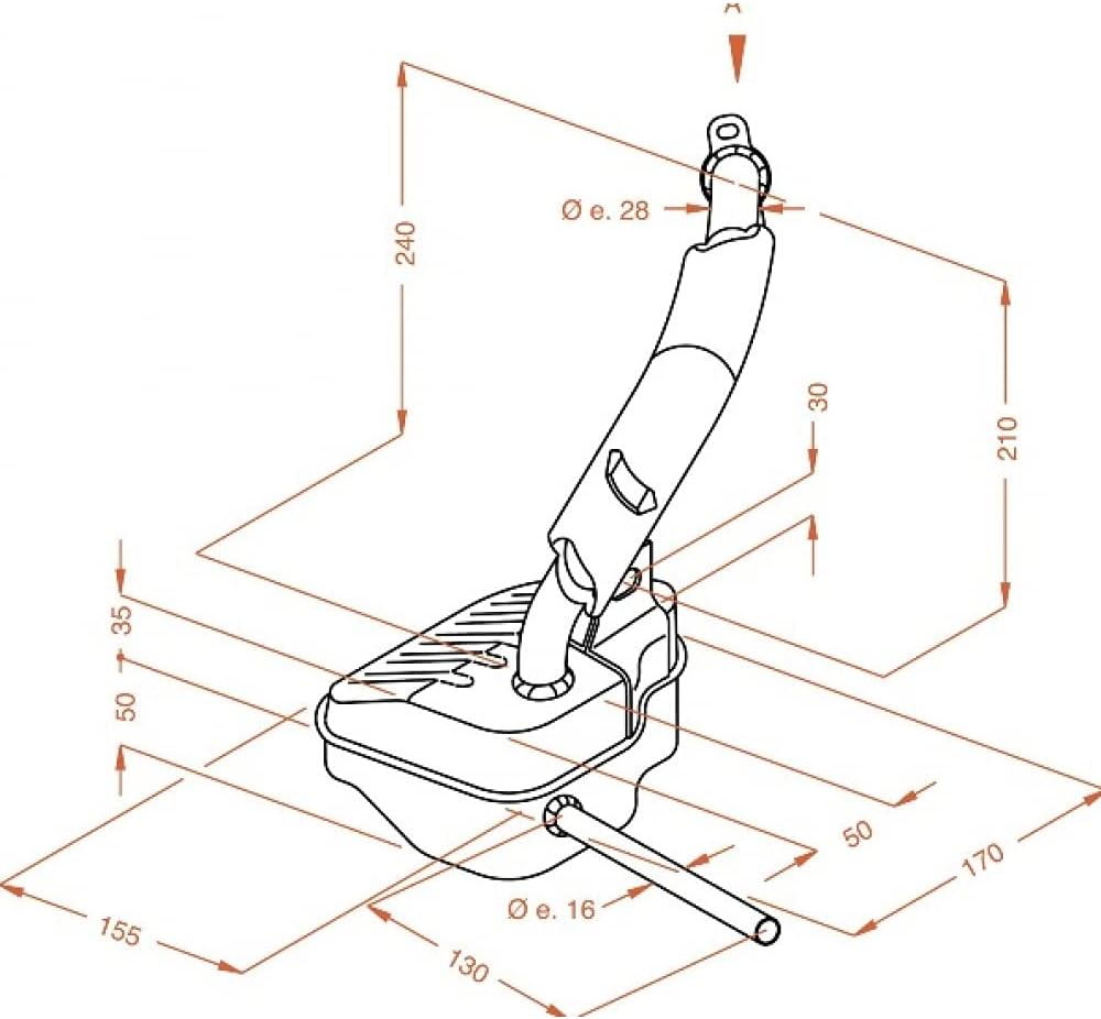 Auspuffanlage LeoVince Komplettanlage SITO, Stahl für Piaggio Vespa 50 / Special / 125 Primavera