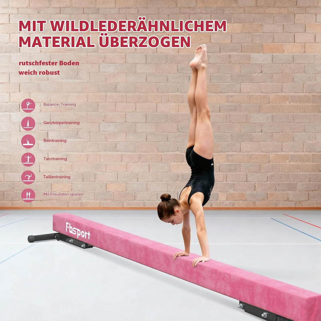 FBSPORT schwebebalken Kinder schwebebalken für zuhause schwebebalken höhenverstellbar Gymnastik Bala