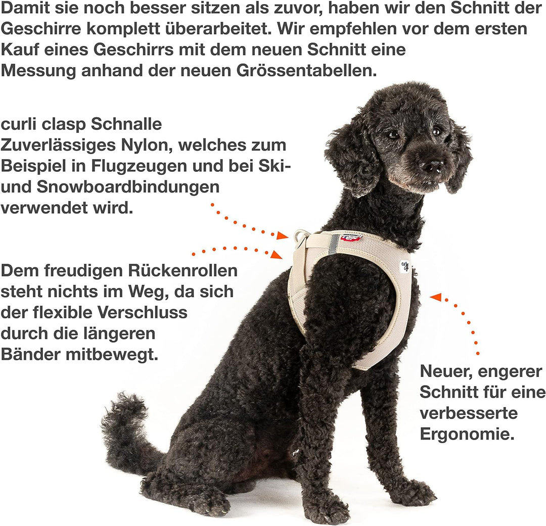 Vest Harness curli Clasp Air-Mesh Ruby S Rot (Ruby) S Einfarbig, Rot (Ruby) S Einfarbig