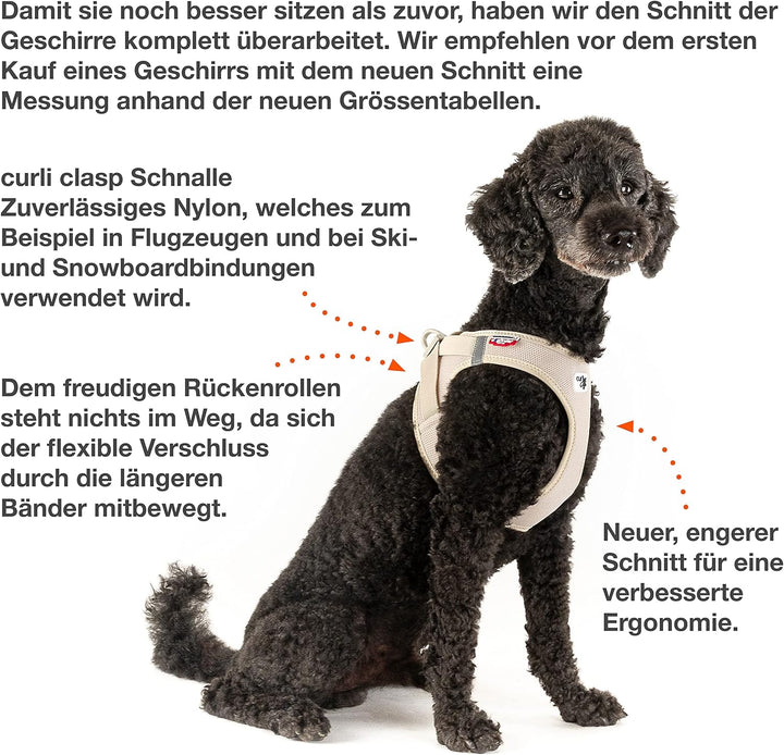 Vest Harness curli Clasp Air-Mesh Fuchsia L Rosa (Fuchsia) L Einfarbig, Rosa (Fuchsia) L Einfarbig