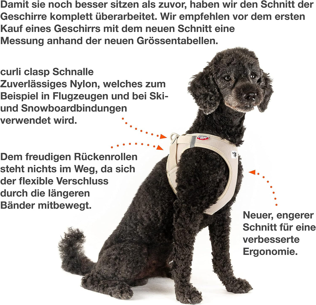 Vest Harness curli Clasp Air-Mesh Ruby L Ruby L Einfarbig, Ruby L Einfarbig