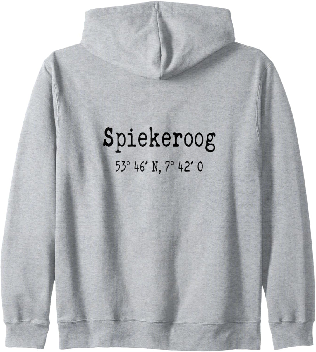 Spiekeroog Island Nordsee-Koordinaten Kapuzenjacke