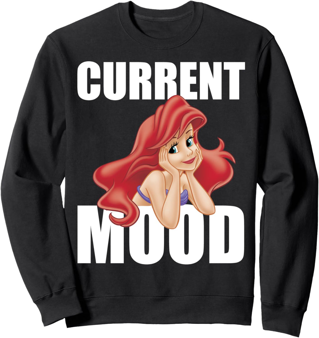 Disney The Little Mermaid Ariel Current Mood Text Sweatshirt