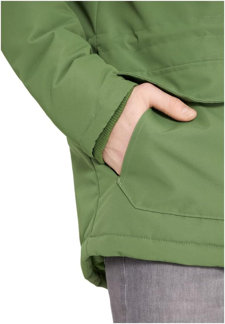 derbe Herren Regenjacke Winter Friese Festholm | Wintermantel | Parker | Hamburg S cactus/off white,