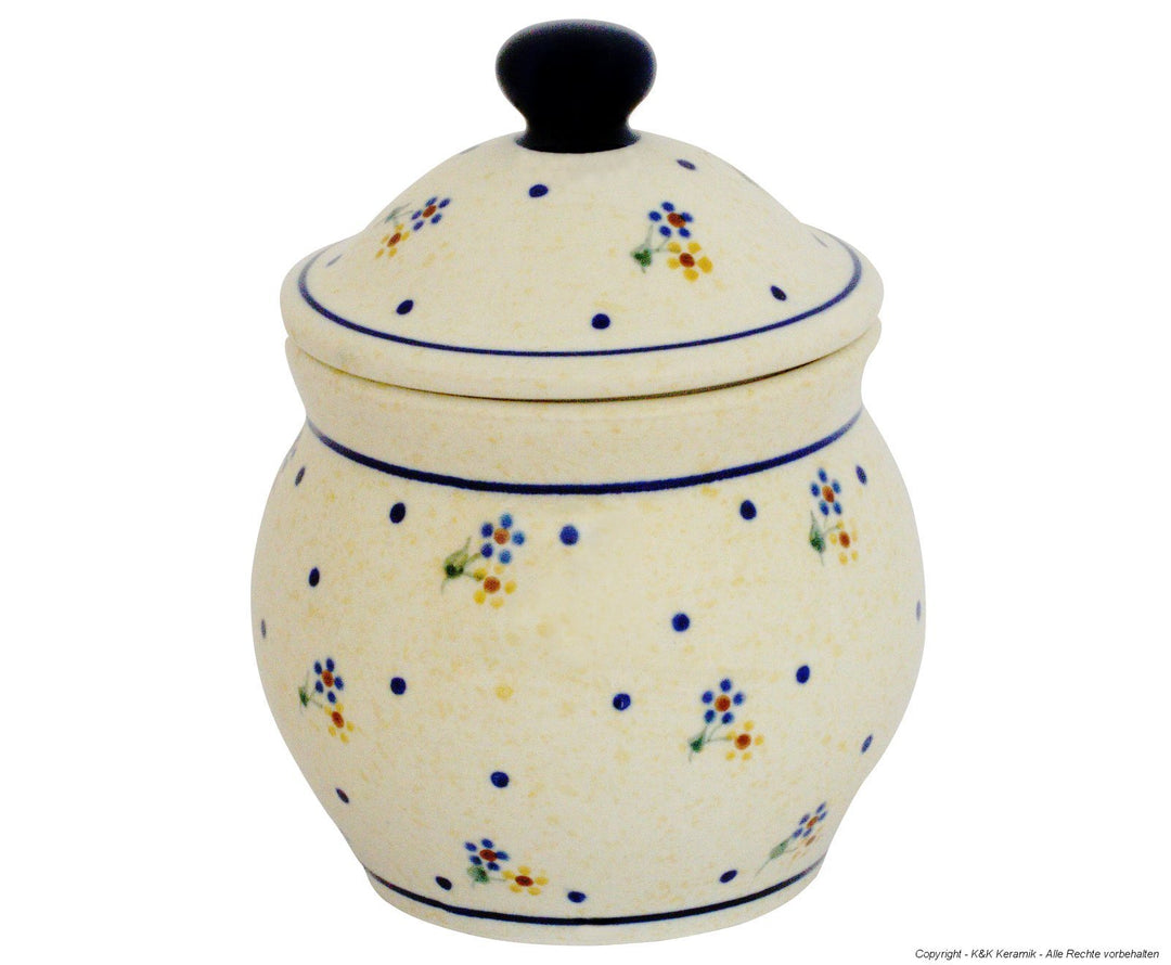 Original Bunzlauer Marmeladentopf/Schmalztopf/Senftopf 0.42 Liter im Dekor 111