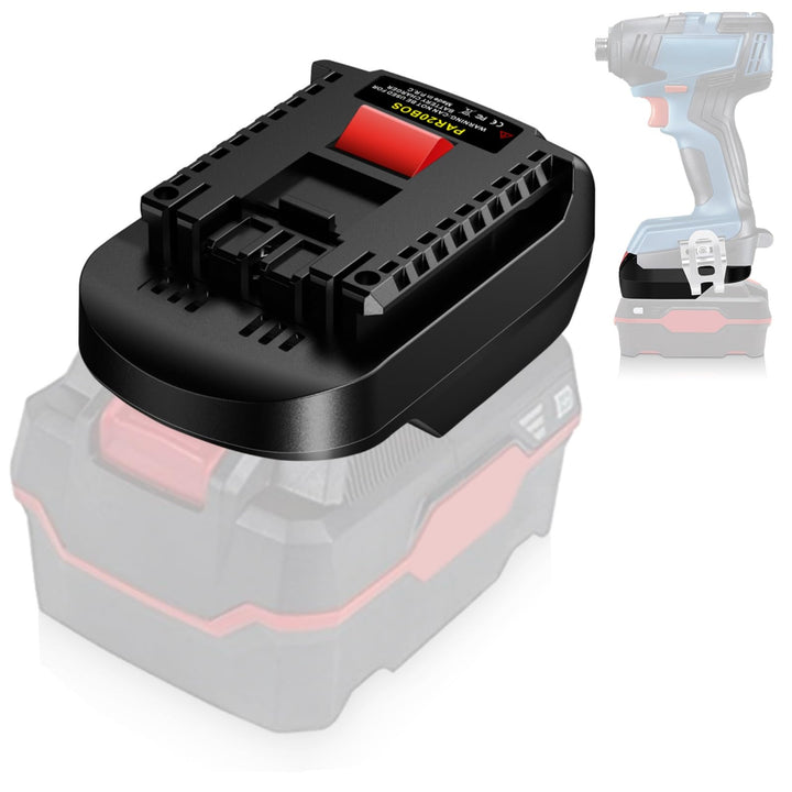 PAR20BOS Akkuadapter für Parkside auf Bosch GBA 18V Akku, Konverter für Parkside 20V XTeam-Akku auf