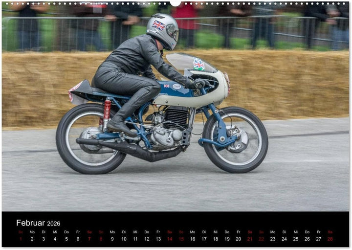 Motorsport Klassiker (hochwertiger Premium Wandkalender 2026 DIN A2 quer), Kunstdruck in Hochglanz: