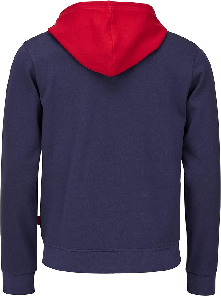 Equipe de FRANCE de football Kapuzenpullover, FFF, mit Reissverschluss, offizielle Kollektion S Blau