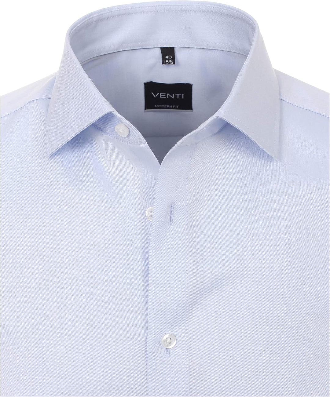 Venti Herren Twill Hemd unifarben extra Langer Arm 72cm Modern Fit 39 Extra Tall Hellblau, 39 Extra