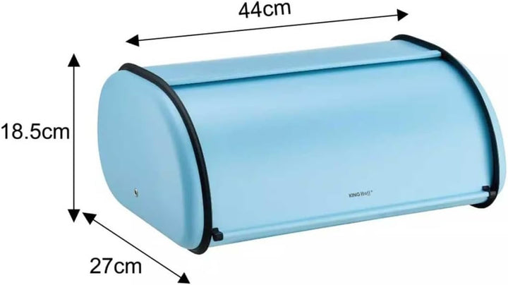 KING HOFF Brotkasten Brotbox Brotbehälter Brotdose (Blue, 44L x 27B x 18,5H cm) Blue 44 cm x 27 cm x