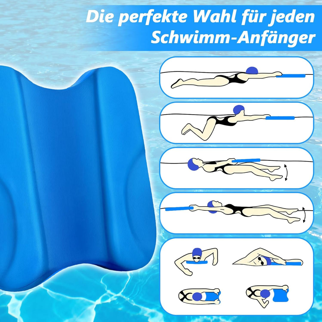Pull Kick Schwimmbrett Kinder & Erwachsene, Swim Training Tool 2-in-1 Floating Aid for Competitive S