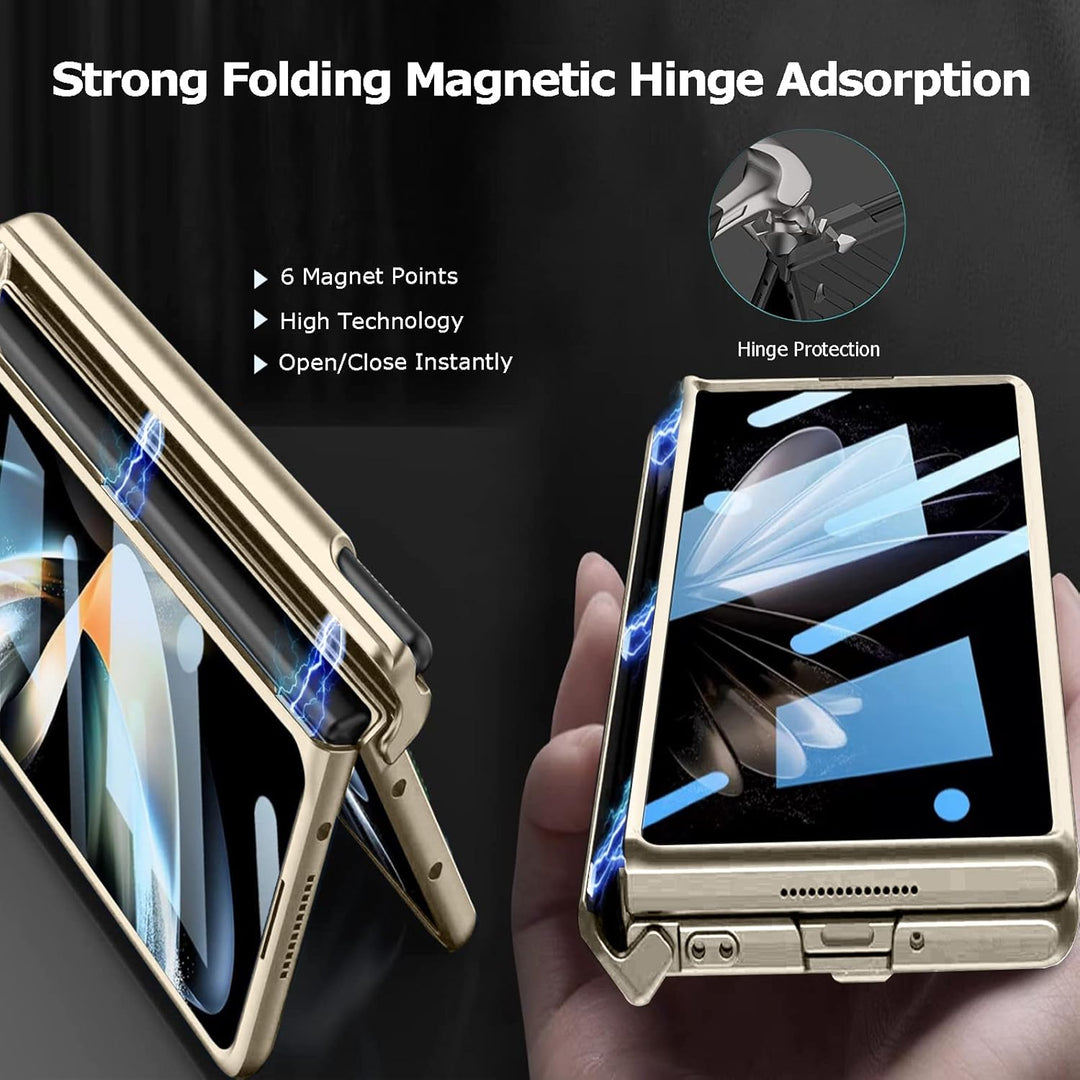 NINKI Kompatible Gurt Case für Samsung Galaxy Z Fold 4 hülle mit S Stift Halter, Samsung Z Fold 4 [S