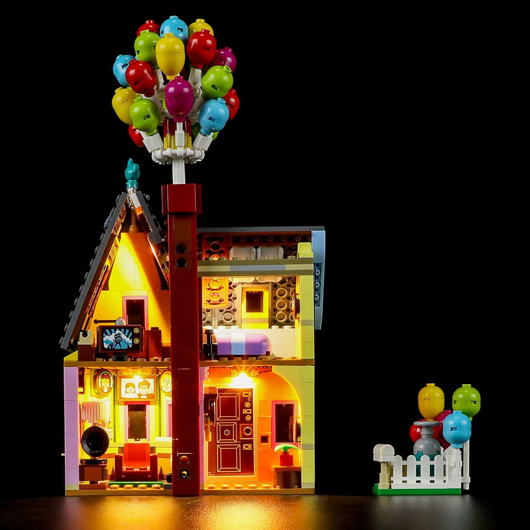 BRIKSMAX 43217 Led Licht für Lego Carls Haus aus „Oben“ - Compatible with Lego Disney Bausteinen Mod