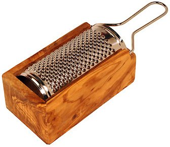 PARMESANREIBE AUS OLIVENHOLZ"kleine" 11cm (19cm von Griff) von Mastro Leonardo - Handarbeit aus Ital
