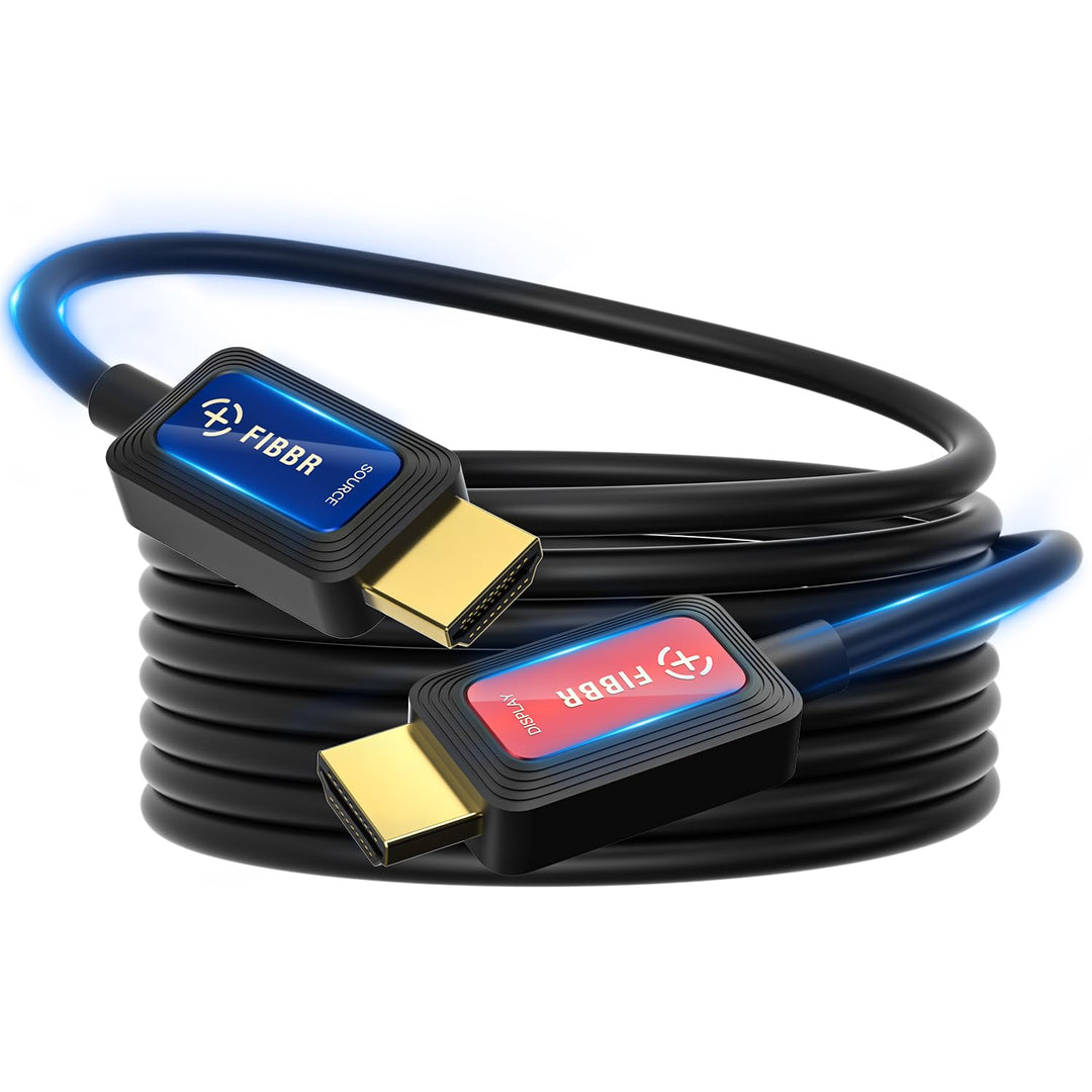 8K Glasfaser HDMI Kabel 1M, 48Gbps High-Speed HDMI 2.1 Kabel 8K@60Hz 4K@120Hz Dolby/Dynamic HDR/HDCP