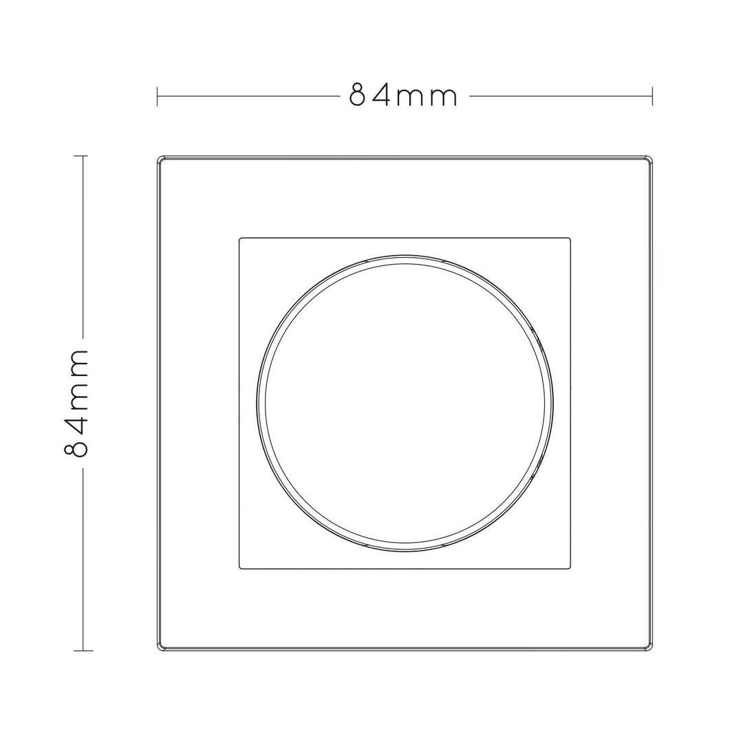 Lucide RECESSED WALL DIMMER NL - Dimmer - 300 Watt 230V - Weiss