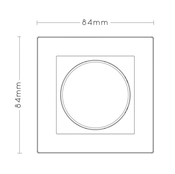 Lucide RECESSED WALL DIMMER NL - Dimmer - 300 Watt 230V - Weiss