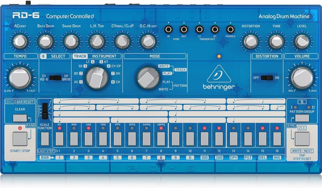 Behringer RD-6-BB Blueberry RHYTHM DESIGNER RD-6 Single, Blueberry RHYTHM DESIGNER RD-6 Single
