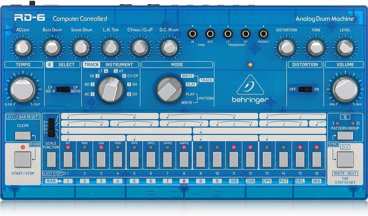 Behringer RD-6-BB Blueberry RHYTHM DESIGNER RD-6 Single, Blueberry RHYTHM DESIGNER RD-6 Single