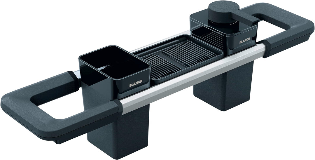 BLANCO Worktop Organizer Main Set | Ausziehbare Schiene 396-440mm für Spülen | Küchenutensilien perf