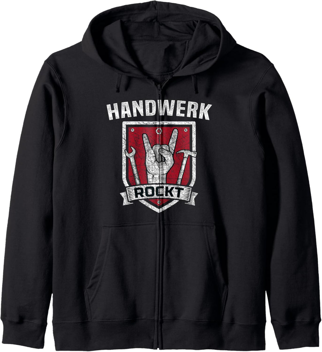 Handwerk rockt Handwerker Geschenk Kapuzenjacke