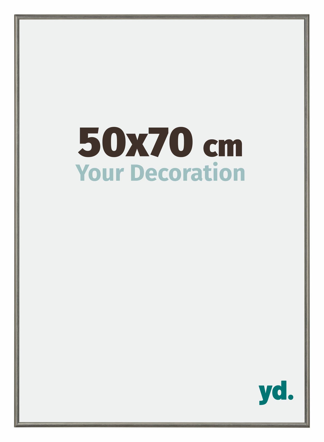 yd. Your Decoration - Bilderrahmen 50x70 cm - Bilderrahmen aus Aluminium mit Acrylglas - Antireflex