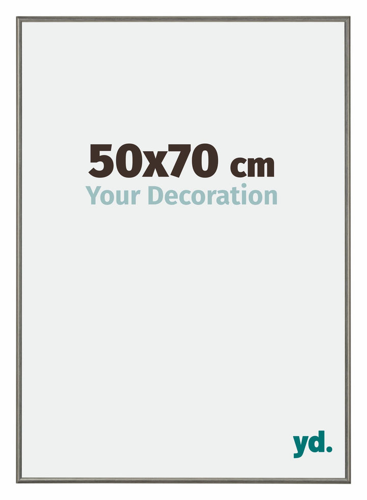 yd. Your Decoration - Bilderrahmen 50x70 cm - Bilderrahmen aus Aluminium mit Acrylglas - Antireflex