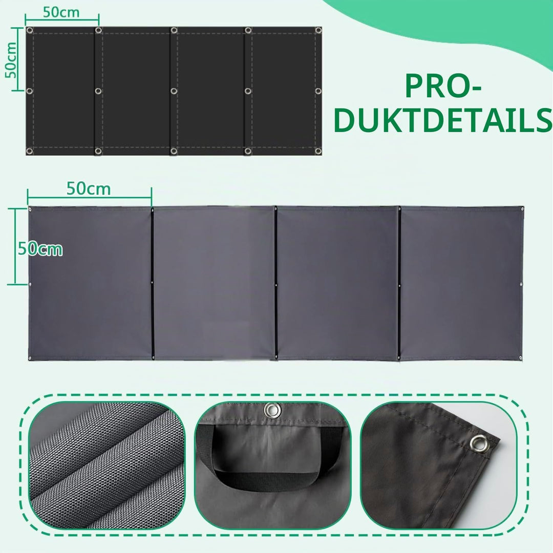 Einziehbar Welle Sonnensegel 100x250cm(BxL) Verstellbar Schattenabdeckung Sonnenschutz Wasserdicht O