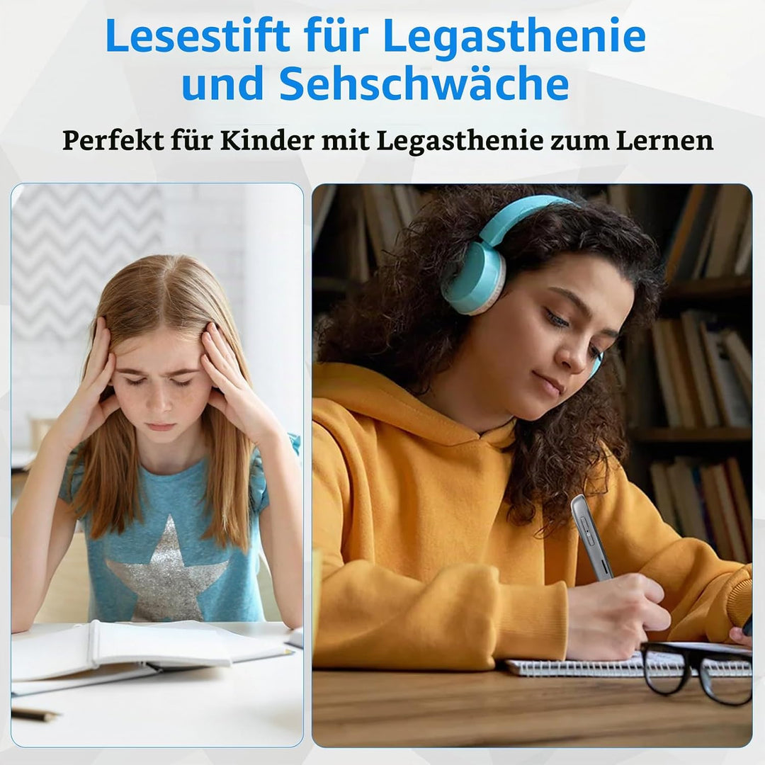 WingFly Scan Übersetzer Stift, Online 142 Sprachen Scan Reader Pen Lesestift mit 3,7 Zoll Touchscree