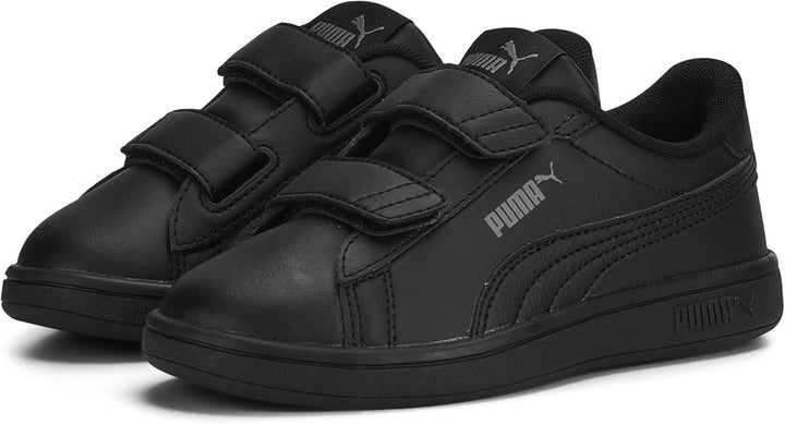 PUMA Unisex Smash 3.0 L V PsSneaker 34 EU Puma Black Shadow Gray, 34 EU Puma Black Shadow Gray