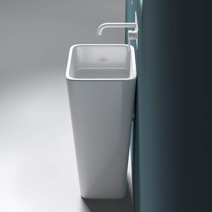 Mai & Mai Standwaschbecken Col31, aus Gussmarmor, Waschtisch, BTH: 40x35x82cm