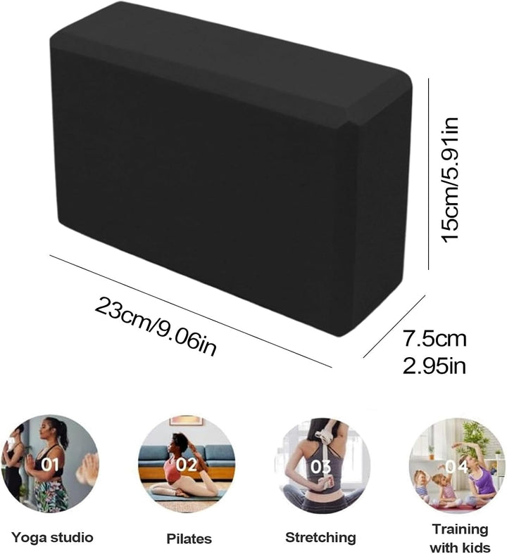 Yoga Backstein - Tragbarer EVA - -Split -Block für eine sichere Balance, bequeme Unterstützung mit s