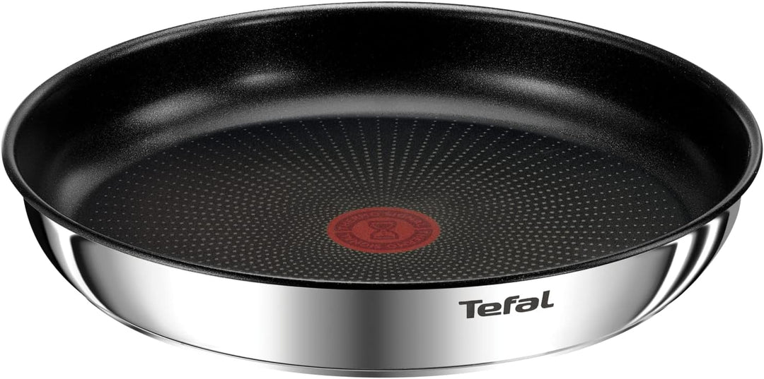 Tefal Emotion Ingenio Bratpfannen-Set, Induktion, Edelstahl, 24/28 cm und Griff, silberfarben, 3-tei