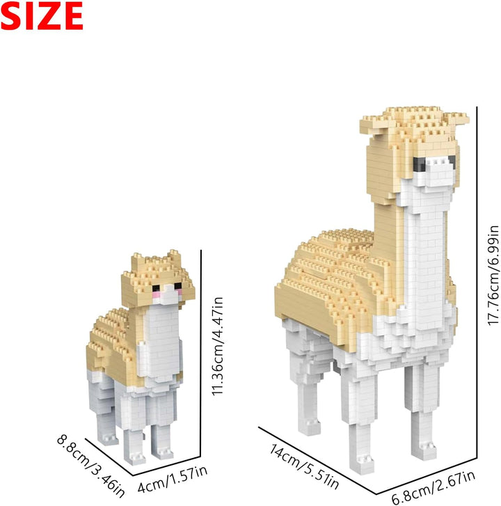 Larcele 1258 Stücke Mikro Bausteine Spielzeug Kit, Mini Bricks Bauen Bauklötze Satz KLJM-07 Mehrweg