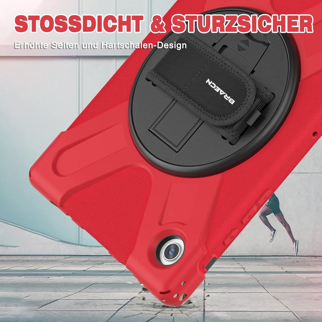 BRAECN für Galaxy Tab A8 Hülle - Samsung Galaxy Tab A8 10.5" 2021 Rot | Stossfeste Schutzhülle, 360°