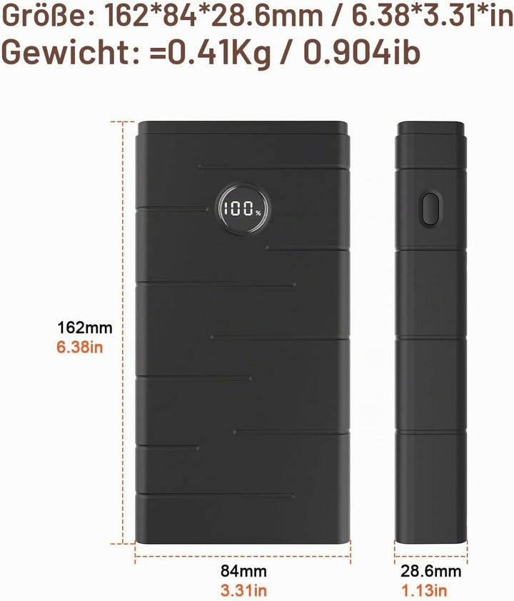 Talentcell 12V Lithium-Ionen-Akku, PD 45 W USB-C 18 W USB-A Tragbare Powerbank, 76,65 Wh DC 5 A Ausg