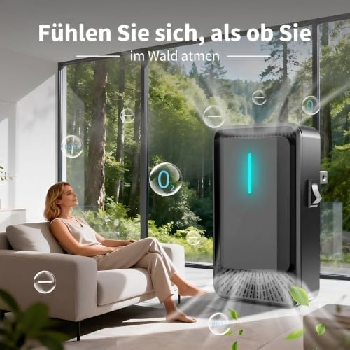 Luftreiniger, Plug-In Ionisator mit Negativen Ionen, Air Purifier IonizerGenerator für Rauch &amp; Haust