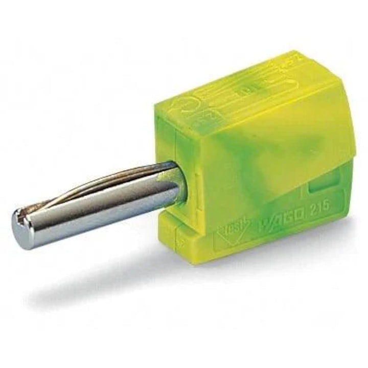 WAGO® Bananenstecker, grün-gelb, 215-911 (50 Stück), grün-gelb