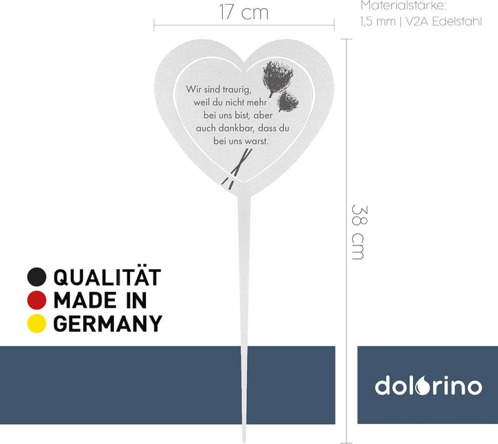 DOLORINO Grabstecker Herz &