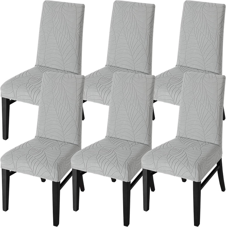 SHENGYIJING Stretch Set of 2 or 4 or 6 Waterproof Dining Chair Covers for Dining Room, Removable and