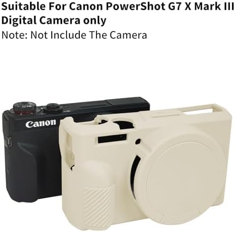 Easy Hood G7X3 Kameratasche, Kamera Hülle für Canon G7 X Mark III Digitalkamera, Weiches Silikon Sch