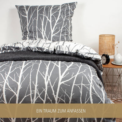 Arctic Bettwäsche 135x200 Satin I Bettbezug aus 100% Baumwolle mit Oeko-Tex Standard 100 I Bettzeug